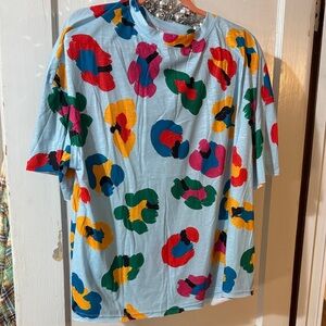 Colorful Patterned Short Sleeve Tee